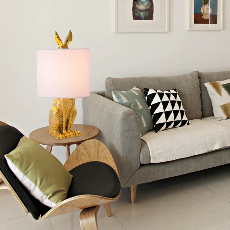 DesignGlow - Maskerade Kanin Tischlampe