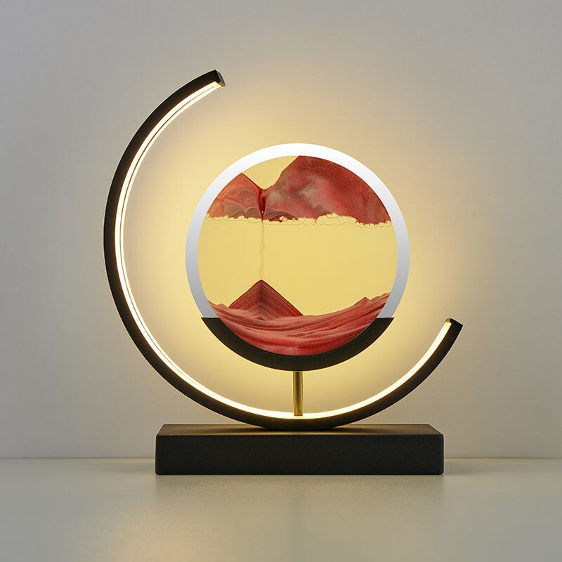DuneGlow – Sanduhr Tischlampe