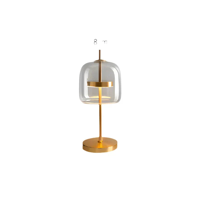 LumiGlass - Moderne Glas-Tischlampe