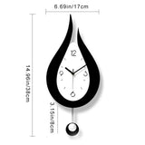 WaterDrop - Minimalistische Wanduhr