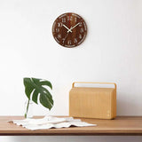 GlowClock - Stille Holz Wanduhr