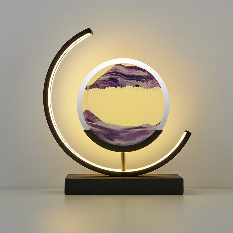 DuneGlow – Sanduhr Tischlampe