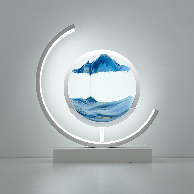 DuneGlow – Sanduhr Tischlampe