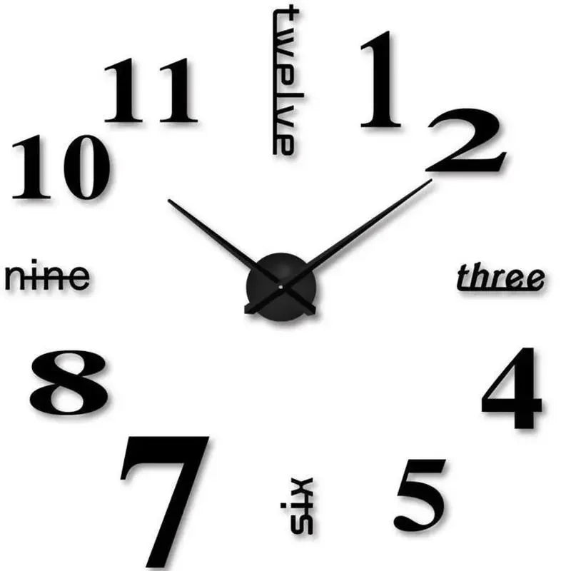 Spiegel - 3D Wanduhr