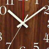 GlowClock - Stille Holz Wanduhr