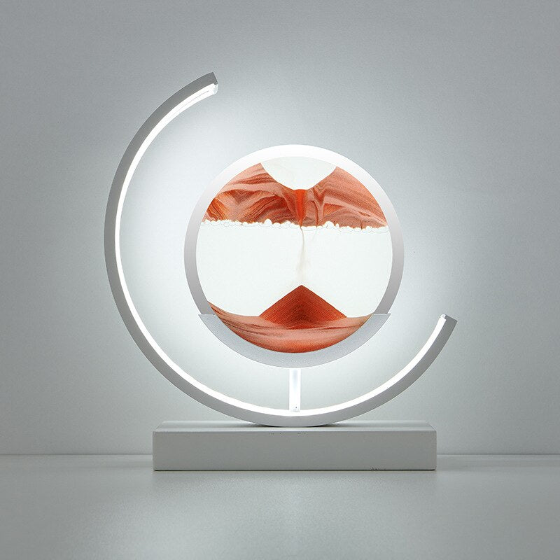 DuneGlow – Sanduhr Tischlampe