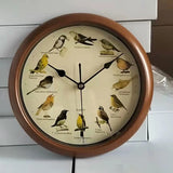 VogelZang - Vogel Wanduhr