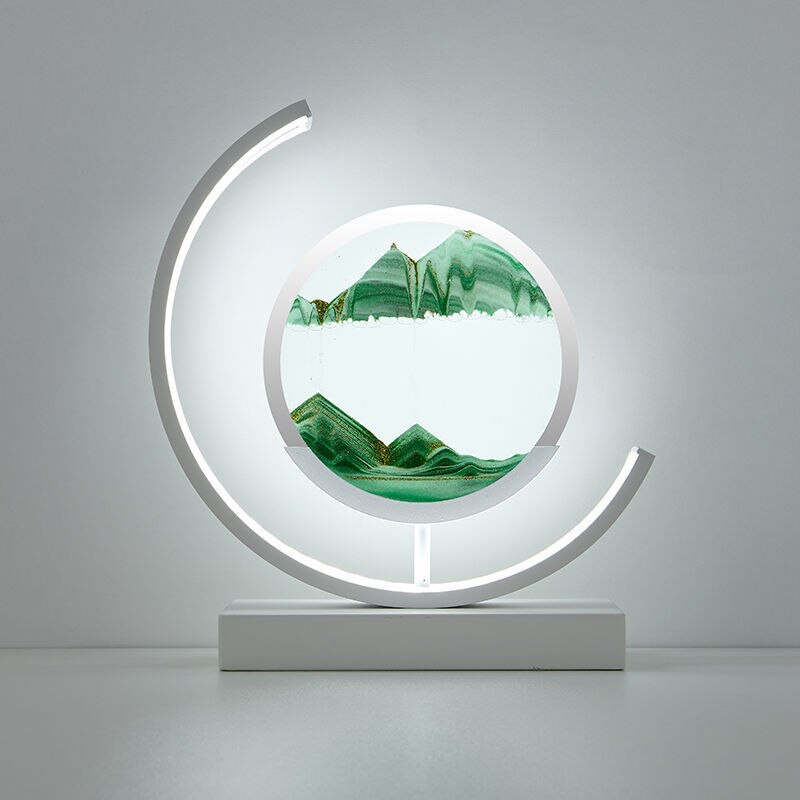 DuneGlow – Sanduhr Tischlampe