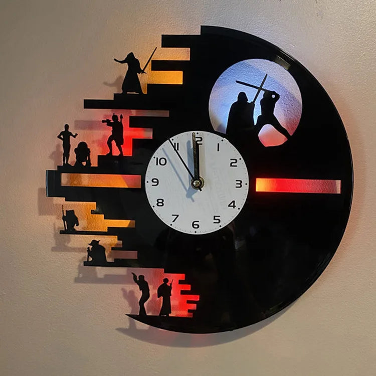 StarWarsVinyl - LED Uhr