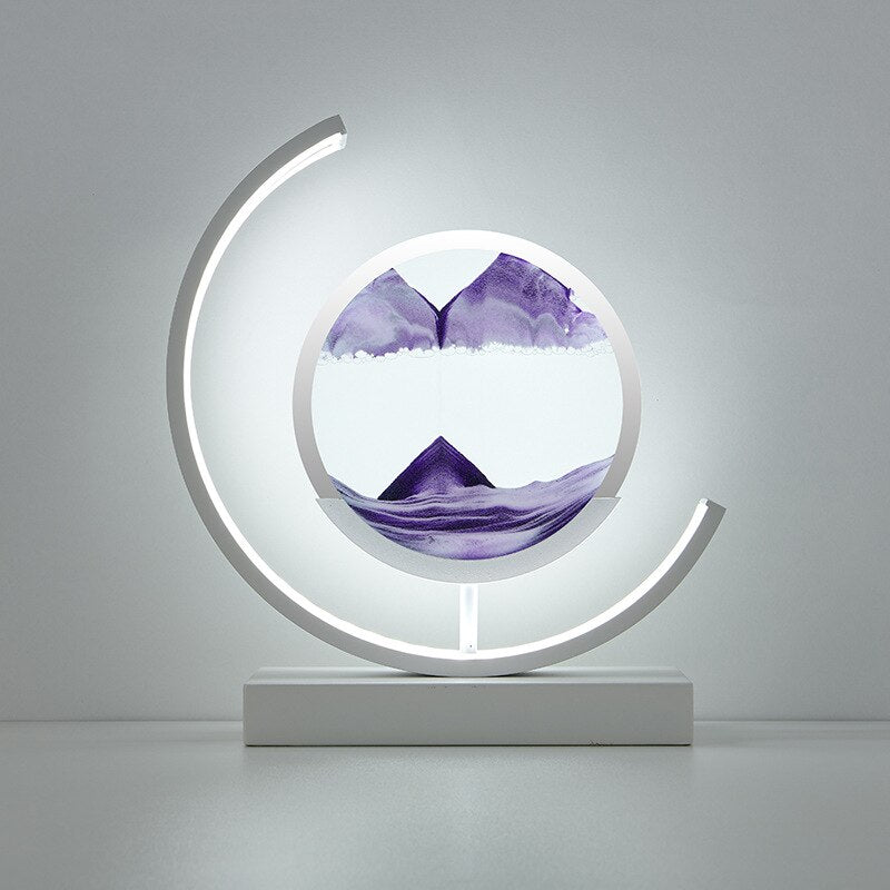 DuneGlow – Sanduhr Tischlampe