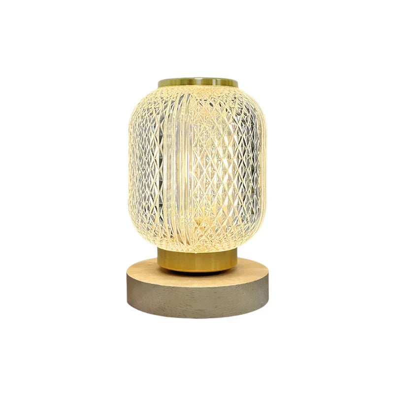 CrystalGlow - Kristall Tischlampe