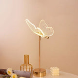 RetroGlow – LED Schmetterling Tischlampe