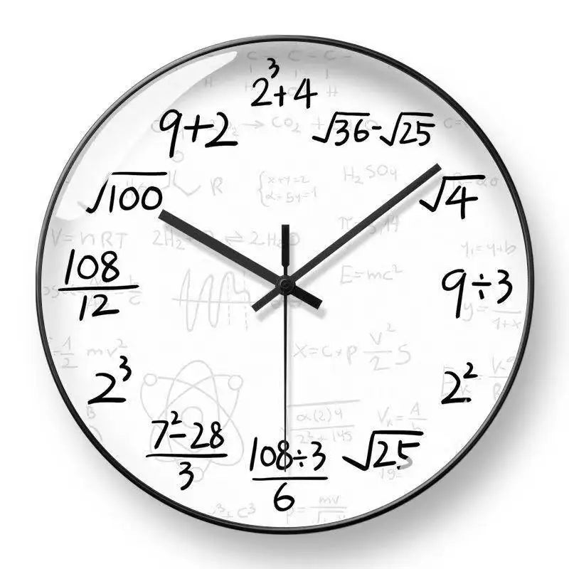 Krittavla - Formeln Wanduhr
