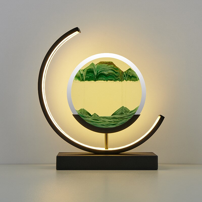 DuneGlow – Sanduhr Tischlampe