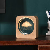LumiWood – Gravierte Holz Nachtlampe
