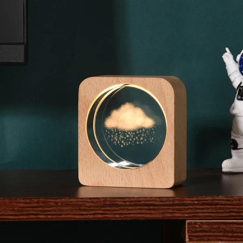 LumiWood – Gravierte Holz Nachtlampe