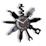 AutoReparatur - Vinyl Wanduhr