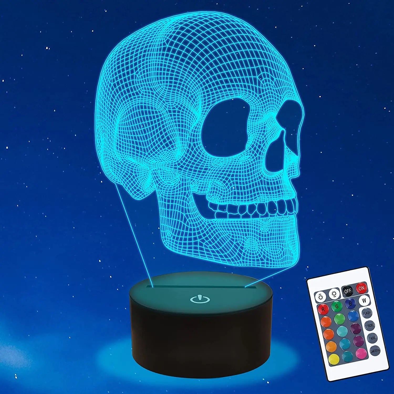GlowSkull – 3D LED Nachtlicht