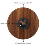 GlowClock - Stille Holz Wanduhr