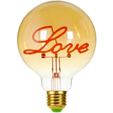 RetroLED - Vintage Tischlampe Holzfuß