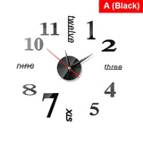 Spiegel - 3D Wanduhr