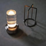 CrystalGlow – Kabellose Kristall Tischlampe