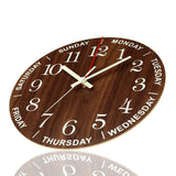 GlowClock - Stille Holz Wanduhr