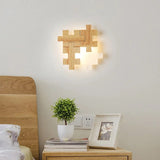 PuzzleGlow – Holz Wandleuchte