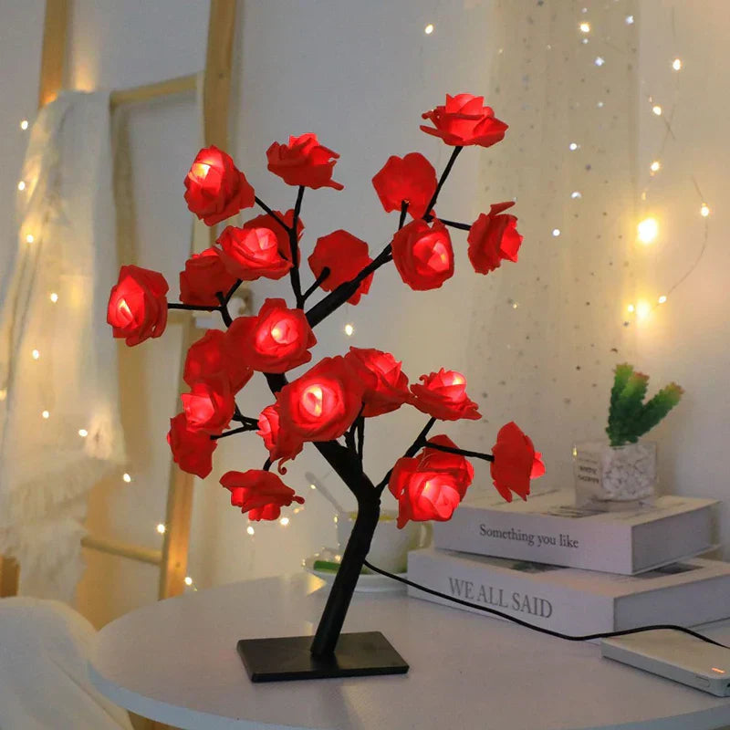 FloraLuxe - Rosen Tischlampe