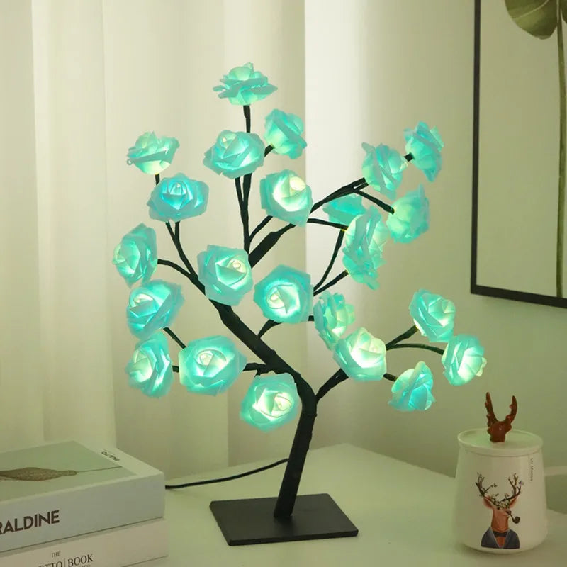 FloraLuxe - Rosen Tischlampe