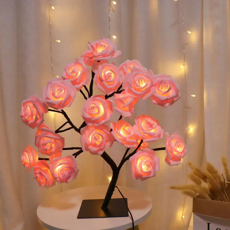 FloraLuxe - Rosen Tischlampe