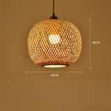 Boho Living – Rattan Hängeleuchte