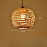 Boho Living – Rattan Hängeleuchte