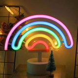 NeonGlow - Tragbare Regenbogen LED Lampe