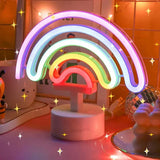 NeonGlow - Tragbare Regenbogen LED Lampe