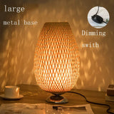 AntiqueBamboo - Bambus Tischlampe