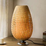 AuriBamboo – Vintage Tischlampe aus Bambus