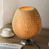 AuriBamboo – Vintage Tischlampe aus Bambus