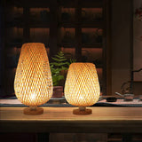 VintageBambooGlow – Bambus Tischlampe