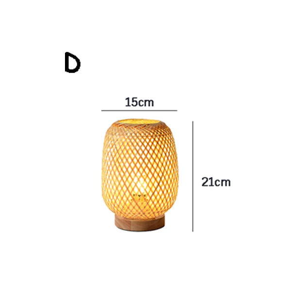 VintageBambooGlow – Bambus Tischlampe