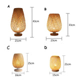 VintageBambooGlow – Bambus Tischlampe