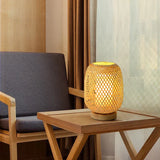 VintageBambooGlow – Bambus Tischlampe