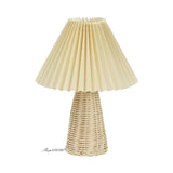 VintageGlow - Rattan Tischlampe