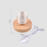 TimberGlow – Retro Holzlampe