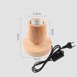TimberGlow – Retro Holzlampe