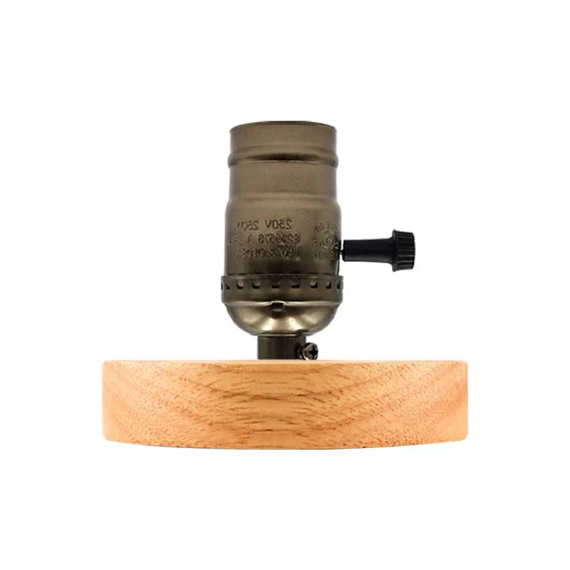 TimberGlow – Retro Holzlampe