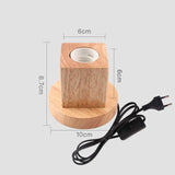 RetroWood – Holz Tischlampe
