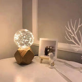 TimberGlow – Retro Holzlampe