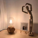 TimberGlow – Retro Holzlampe