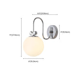 LuminaireLiving - Glas Wandleuchte Creme